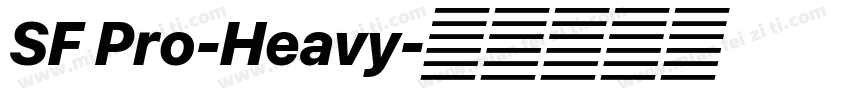SF Pro-Heavy字体转换